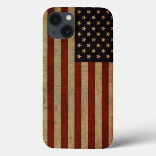 Vintage Grunge Amerikaanse Vlag Case-Mate iPhone Case