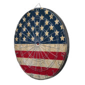 Vintage Grunge Amerikaanse Vlag Dartbord (Voorkant Rechts)