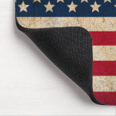 Vintage Grunge Amerikaanse Vlag Muismat (Hoek)
