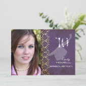 Vintage/grunge/demper/Afstuderen Kaart (Staand voorkant)