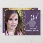 Vintage/grunge/demper/Afstuderen Kaart (Voorkant / Achterkant)