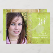 Vintage/grunge/demper/Afstuderen Kaart (Voorkant / Achterkant)