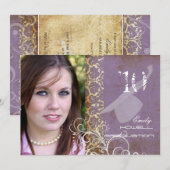 Vintage/grunge/demper/Afstuderen Kaart (Voorkant / Achterkant)