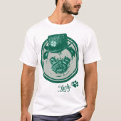 Vintage Grunge St Patrick's Day Pug T - shirts (Voorkant)