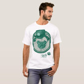 Vintage Grunge St Patrick's Day Pug T - shirts (Voorkant volledig)