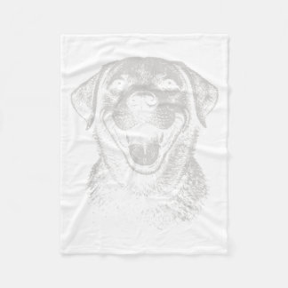 Vintage Grunge Stijl Labrador Retro Hond Liefhebbe Fleece Deken
