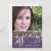 Vintage/grunge/Swirls/Damascus/Afstuderen Kaart (Voorkant)