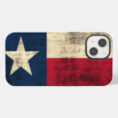 Vintage Grunge Vlag van Texas iPhone Hoesje (Achterkant horizontaal)