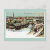 Vintage Gruss aus Bremerhaven litho Briefkaart (Voorkant)