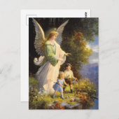 Vintage Guardian Angel Briefkaart  (Voorkant / Achterkant)