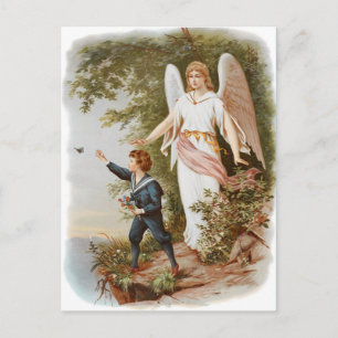 Vintage Guardian Angel Briefkaart