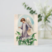 Vintage Guardian Angel Briefkaart (Staand voorkant)