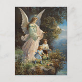 Vintage Guardian Angel Briefkaart (Voorkant)