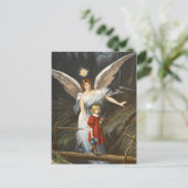Vintage Guardian Angel Briefkaart (Staand voorkant)