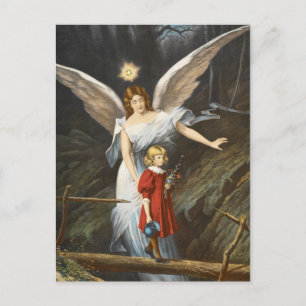 Vintage Guardian Angel Briefkaart