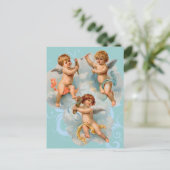 Vintage Guardian Angel Briefkaart (Staand voorkant)