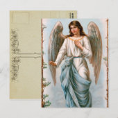 Vintage Guardian Angel Briefkaart (Voorkant / Achterkant)