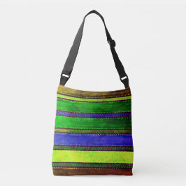 Vintage Guatemala Rainbow Crossbody Bag Tas