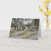 Vintage Guilford Wenskaart Kaart (Gele Bloem)