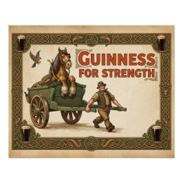Vintage Guinness for Strength Premium Art Poster |