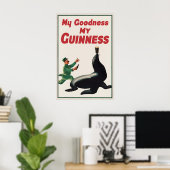 Vintage Guinness Seal Poster Print, Mijn Goedheid (Thuiskantoor)