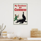 Vintage Guinness Seal Poster Print, Mijn Goedheid (Keuken)