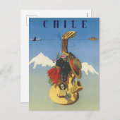 Vintage Guitar Chili Travel Briefkaart (Voorkant / Achterkant)