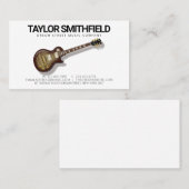 Vintage Guitar Music Band Visitekaartje (Voorkant / Achterkant)