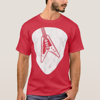 Vintage Guitar Pick Rock Electric Guitar Guitarist T-shirt