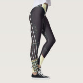 Vintage guitarist birthday gift leggings (Rechts)