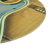 Vintage guitarist birthday gift snijplank (Hoek)
