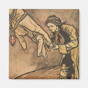 Vintage Gulliver's Travels van Arthur Rackham Magneet