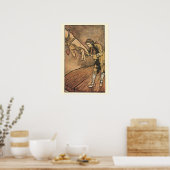 Vintage Gulliver's Travels van Arthur Rackham Poster (Keuken)