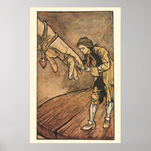 Vintage Gulliver's Travels van Arthur Rackham Poster