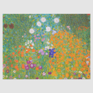 Vintage Gustav Klimt Cottage Garden Bloemkunst Tissuepapier