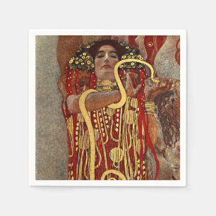 Vintage Gustav Klimt Hygieia Geneeskunde Art Nouve Servet