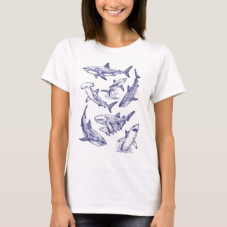 Vintage Haaienontwerp | Retro Oceaan Roofdier Zeel T-shirt