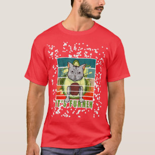 Vintage haar Funneh Angry Avocado Gray T-shirt