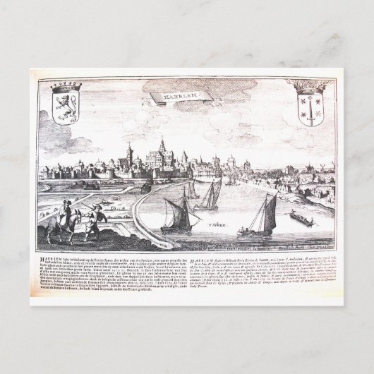 Vintage Haarlem Holland Briefkaart (Voorkant)