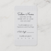 vintage haarstylist oranje roos afsprakenkaartje (Achterkant)