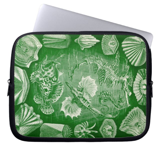 Vintage Haeckel Laptop Sleeve (Voorkant)