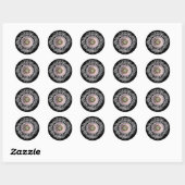  Vintage Haeckel Ronde Sticker (Vel)