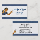 Vintage Hairdresser of Salon Visitekaartje (Voorkant / Achterkant)