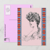 Vintage Hairstyle Briefkaart (Voorkant / Achterkant)
