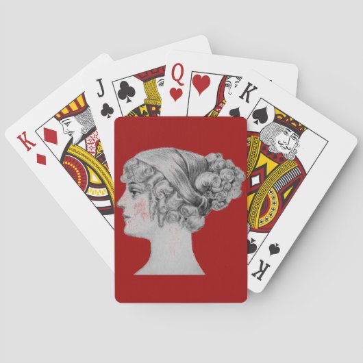 Vintage Hairstyle Pokerkaarten (Achterkant)