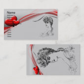 Vintage Hairstyle Visitekaartje (Voorkant / Achterkant)