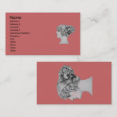 Vintage Hairstyle Visitekaartje (Voorkant / Achterkant)