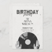 Vintage halftone muziek kaart (Voorkant / Achterkant)