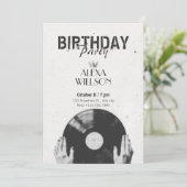 Vintage halftoon muziek kaart (Staand voorkant)