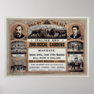 Vintage Hall van het Zee Advertisement Poster